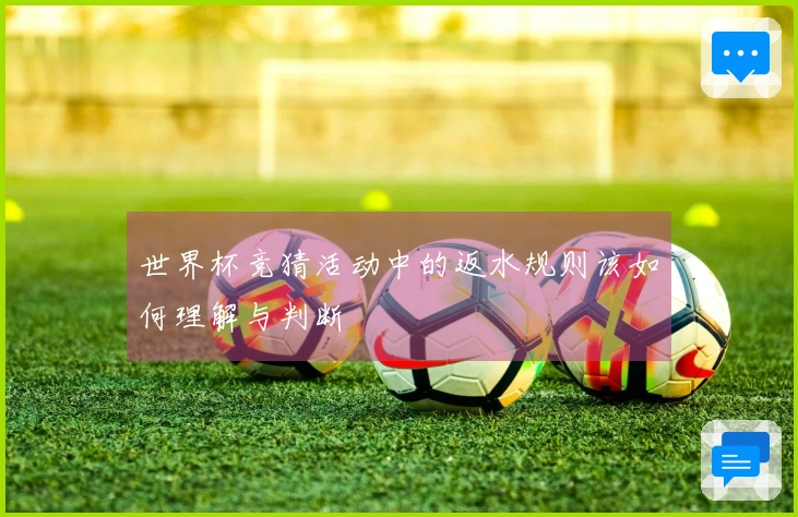 世界杯竞猜活动中的返水规则该如何理解与判断