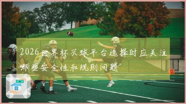 2026世界杯买球平台选择时应关注哪些安全性和规则问题